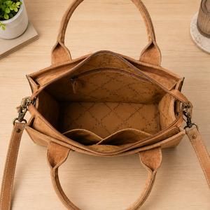Premium Genuine Suede <b>Leather</b> Shoulder <b>Bag</b> for Women Vintage Western Handbag Designer Satchel Everyday Travel Office Fashion - Product Image 4