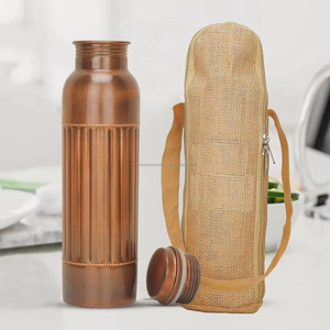 Vaso de Cobre Puro Ayurvédico Negro Antiguo con Bolsa de Transporte Antiderrames y Pajita Metálica de Cobre para Beber, Más Ecológico y Reutilizable - Product Image 2