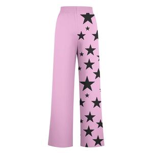Pantalon décontracté pour femme, coupe large, taille haute, évasé, avec cordon de serrage, élastique, coupe ample, écologique, avec poches, tendance - Product Image 4