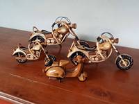 Décoration d'intérieur en bois poli classique, faite à la main, légère, souvenir et cadeau en provenance de Thaïlande