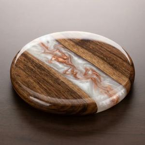 Highest Sell 2026 year Handmade Wooden and Resin Drink and Cup and Mug Coaster for Kitchen and Dining <b>Table</b> & Coffee & tea <b>table</b> - Product Image 6