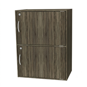 High Quality 16_0018 Modern Wood 2 Door <b>Lockable</b> Office Filing <b>Cabinet</b> Particle Board <b>Storage</b> Cupboard Sonoma Oak Low - Product Image 3