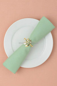 Geometric Metal Napkin Ring Luxury <b>Table</b> Decoration for Wedding Dinner Party - Product Image 4