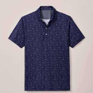 Polos de golf de verano personalizados para hombre, de alta calidad, 100% algodón, de secado rápido, manga corta, estampados. - Product Image 1