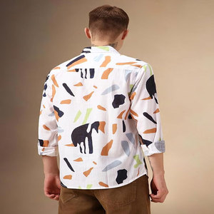 2024 hombres para Polo camiseta Venta caliente cuello en V Slim Fit algodón Casual camisa transpirable antiarrugas Dobby tela diseño Popular - Product Image 3