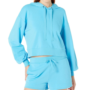 Sudadera Corta con Capucha de Manga Larga para Mujer, Venta al por Mayor, Diseño OEM - Product Image 1