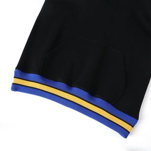 Sweat à capuche d'hiver noir SGRho avec broderie chenille lettres grecques, vêtement de sororité, pull en molleton de coton premium, style universitaire - Product Image 4