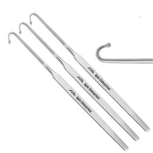 Ganchos de Snook Manuales Avanzados de Acero Inoxidable de Alta Calidad para Aplicaciones Quirúrgicas, para una Eliminación Ovariana y Uterina Eficiente, Pequeños - Product Image 1