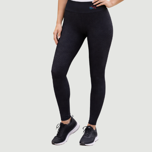 Mallas de alto rendimiento con textura y cintura alta para ciclismo - Product Image 3