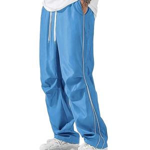 กางเกงแทร็คผู้ชายทรงหลวมสไตล์สตรีทแวร์สุดเทรนดี้ รับผลิตงานปักลายพิมพ์ตามสั่ง - Product Image 1