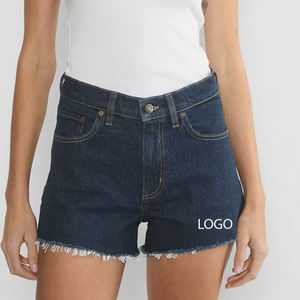 Shorts en jean pour femmes, tendance, extensibles, mélange de coton, toucher doux, prix avantageux pour les commandes en gros, service OEM, design décontracté - Product Image 1