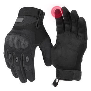 Gants de moto les plus vendus pour la course, couleur noire, gants de conduite par temps froid pour hommes adultes - Product Image 1