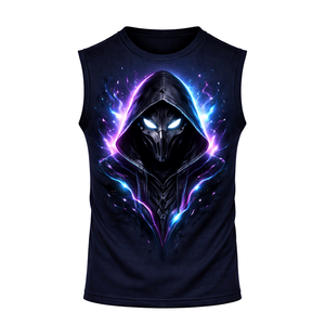 เสื้อยืดออกกำลังกายแขนกุดสำหรับผู้ชาย เนื้อผ้านุ่มระบายอากาศได้ดี เหมาะสำหรับการออกกำลังกายที่ยิมและการเล่นกีฬาแบบสบายๆ - Product Image 2