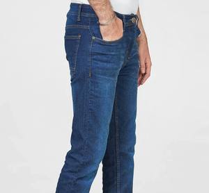 Pantalones de mezclilla 100% algodón vintage de alta calidad, personalizados al por mayor, transpirables, de tela Oxford, rectos, holgados, con parche bordado y efecto ácido. - Product Image 6