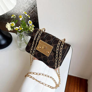 New 2025 Retro Printed Purses and <b>Handbags</b> Female 2025 Luxury <b>Chain</b> Mini Crossbody Bags for Women - Product Image 2