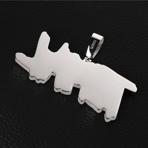 <b>Mens</b> Moissanite Name <b>Pendant</b> <b>Necklace</b> 925 Silver Iced Out Custom Graffiti Letter Hip Hop Luxury Statement Jewellery - Product Image 6