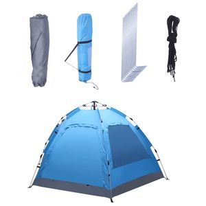 Tenda Familiare Automatica per 3/4 Persone, Impermeabile in Tela Oxford PVC per Campeggio, Escursionismo, Viaggi e Attività all'Aperto - Apertura Istantanea Pop-Up - Product Image 5