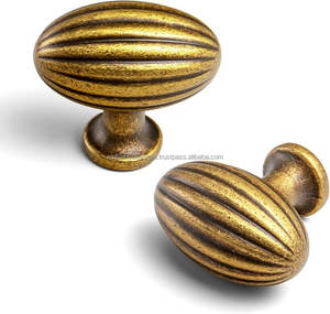 Round Shape Brass Knobs Smooth Cabinet Drawer <b>Pull</b> Handles Elegant Furniture Hardware Accessories Simple Modern Design - Product Image 3