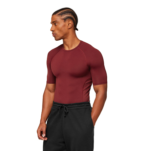 Mens Short Sleeve Breathable Quick Dry Compression <b>Top</b> Spandex/Polyester Eco-Friendly Performance Base <b>Layer</b> Rash - Product Image 5