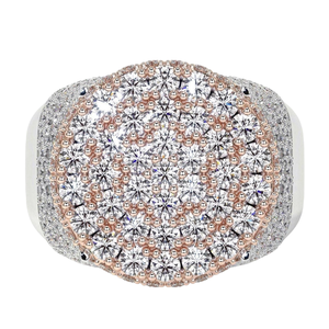 Anillo de Oro Amarillo de 14k con Diamantes Cultivados en Laboratorio VVS, Corte Brillante Redondo, Joyería Fina para Mujeres y Hombres, con Certificado - Product Image 2