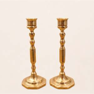 Elegant Vintage <b>Brass</b> Taper Candle <b>Holders</b> Set Antique Gold <b>Candlestick</b> Stand for Wedding Centerpieces Dining Table Low Price - Product Image 3