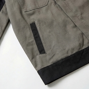 Chaqueta Utilitaria Verde Oliva con Contraste Negro |   Chaqueta de Trabajo con Cuello Alto |   Abrigo Urbano con Múltiples Bolsillos |   Fabricante OEM Personalizado - Product Image 4