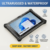 Tableta Robusta ODM/OEM de 10.1 Pulgadas con Windows 11, 700nits, 4G/WiFi 5/GPS/BT, NFC, Batería Intercambiable en Caliente, PC Industrial Resistente al Agua IP65