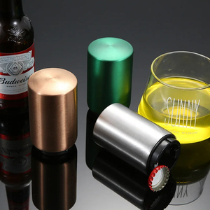 Automatic <b>Beer</b> Bottle Opener Magnetic Stainless Steel Push Down Opener Soda <b>Cap</b> Opener Kitchen Bar Tools Gadgets Party Gift - Product Image 4