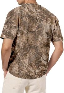 Men's Oversized <b>Tie</b>-Dye Camouflage Print Short Sleeve O-Neck Casual T-Shirt <b>Knitted</b> 100% Cotton - Product Image 2