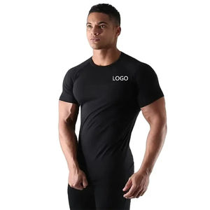 Camiseta Deportiva de Alto Rendimiento para Hombre, Corte Ajustado, 300 Gramos, Absorbe la Humedad, con Logotipo Frontal - Product Image 4