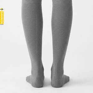 SAMAVIA Custom Gray <b>Knee</b> <b>High</b> Crew Socks Cotton Unisex Sports Casual OEM Wholesale Manufacturer Soft Breathable Comfort Fit - Product Image 2