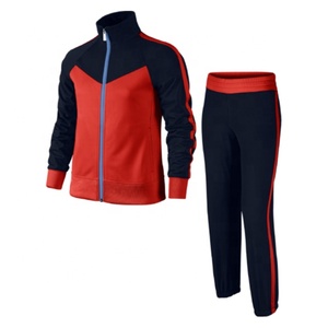 Chándal Deportivo para Hombre con Rayas Azules y Rojas, Cierre Completo, Cuello Alto, Estilo Deportivo, Poliéster, para Otoño, Corte Regular, Bolsillos Laterales - Product Image 3