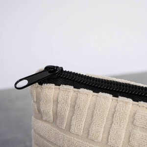 ISO BSCI Factory's Multifunctional Cosmetic Terry <b>Bag</b> <b>Zipper</b> Closure Case Organized Makeup <b>Storage</b> Logo Pattern Signature Style - Product Image 4