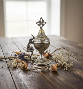Imported Brass Incense Burner-Eco-Friendly Traditional Design with Antique Finish for Meditation Prayer & Home Fragrance - Product Image 2
