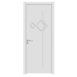 Puerta Interior de PVC y Madera WPC Preinstalada, Estable, con Marco, Diseño Moderno de Lujo para el Hogar, Impermeable, para Uso Residencial y Comercial - Product Image 3
