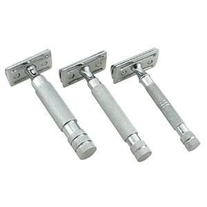 Rasoir de sécurité pliable Kounain personnalisable à lame unique, type papillon, pour hommes et femmes, manche durable en acier inoxydable, visage et corps - Product Image 5