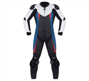 Combinaison de moto en cuir sur mesure de qualité supérieure MotoCP Racing 1 pièce, équipement de conduite avec bosse niveau 2 CE, fabriquée sur mesure - Product Image 1