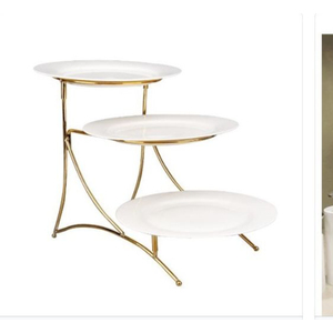 Square Shape Mirror <b>Top</b> With Gold Plated Metal Base Hot Selling Luxury Cake Display Stand For Wedding And Parties From India - Product Image 3