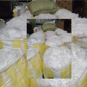 เศษเส้นใยโพลีเอสเตอร์และเศษยางรถยนต์เป็นวัสดุโพลีเอสเตอร์ 100% สำหรับทำชิปโพลีเอสเตอร์ป๊อปคอร์น - Product Image 2