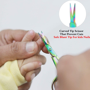 High Carbon Stainless Steel Manicure Scissors Fine Straight Blades Cuticle <b>Shears</b> Sharp Edge Beauty <b>Tool</b> Manicure <b>Tool</b> Scissors - Product Image 5