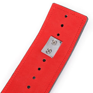 Cinturón de levantamiento de pesas de cuero para entrenamiento de sentadillas, soporte lumbar transpirable antideslizante para gimnasio y fitness - Product Image 4