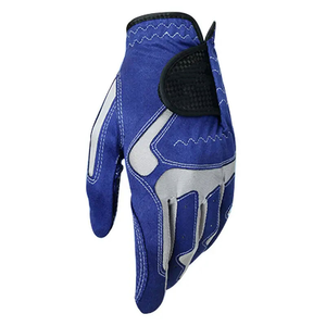 Gants de golf pour hommes avec logo personnalisé OEM, en cuir véritable respirant, antidérapants, durables, fermeture à boucle, faible MOQ, prix abordable - Product Image 2