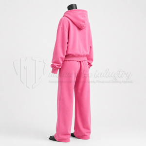 Conjunto Deportivo Personalizado para Mujer, Sudadera con Cierre y Pantalones Deportivos, Dos Piezas, Ropa Deportiva Informal, Fabricante OEM - Product Image 4