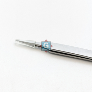Pinces à épiler en acier inoxydable à pointe droite pour extensions de cils, testées à la main, vente en gros - Product Image 5