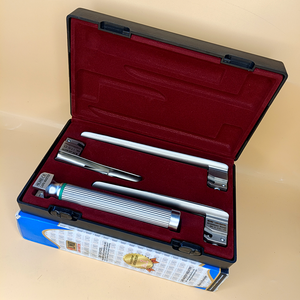 LAPA-737840-5-3 ชุดเครื่องมือส่องกล่องเสียงมิลเลอร์ไฟเบอร์ออปติก 3 ใบมีด 1-2-3 พร้อมด้ามจับสำหรับเด็ก คุณภาพพรีเมียม ใบมีดสแตนเลสแบบใช้ซ้ำได้ - Product Image 5