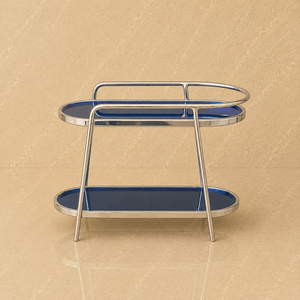 Support à fruits de luxe en acier inoxydable à deux niveaux avec piédestal finition or – Présentoir élégant pour desserts, collations et centre de table - Product Image 4