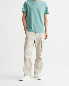 T-shirt ample en coton 100% de luxe, 350 GSM, poids lourd, avec logo personnalisé imprimé, pour homme - Product Image 1