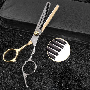 Ensemble professionnel de ciseaux de coiffure et de ciseaux à effiler en acier inoxydable pour droitiers, pour usage en salon, par ANAAIF ENTERPRISES - Product Image 3