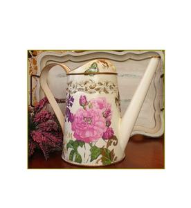 Elegante regadera metálica para interiores, para plantas decorativas del hogar, con pico largo, mango ergonómico, revestimiento resistente al óxido y acabado duradero. - Product Image 1