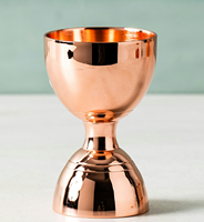 Jigger doseur à vin en cuivre, produit très demandé, accessoires de bar, couche intérieure en acier inoxydable, jigger en cuivre